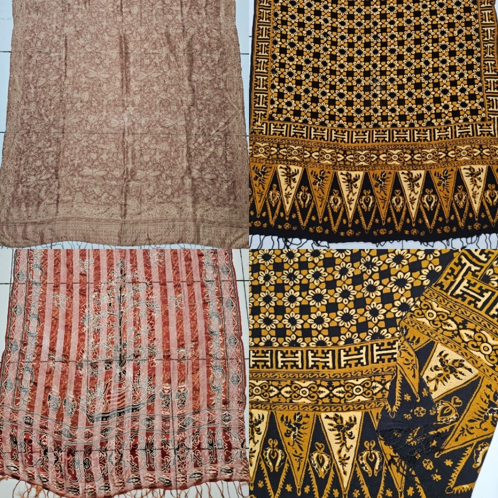 SELENDANG SUTRA BATIK LAWASAN TULIS