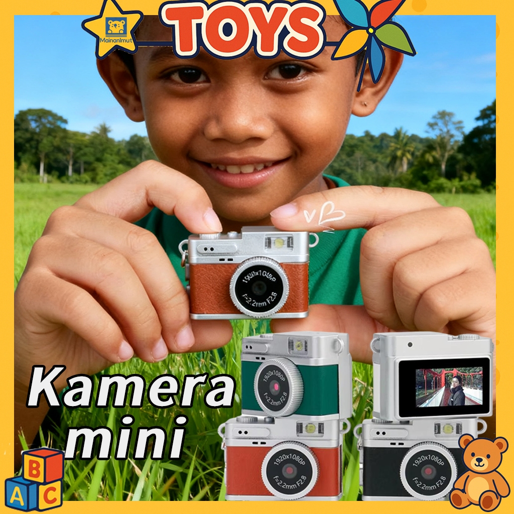 Kamera Mini Kamera Vlog Kamera Digital liontin Berkualitas Tinggi Hadiah Untuk Anak Laki-laki/Peremp