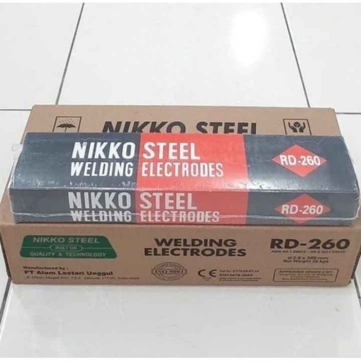 Kawat las RD 260 2.6 | 1dus Kawat las RD 260 2.6 yang 5 kg dan 1kg