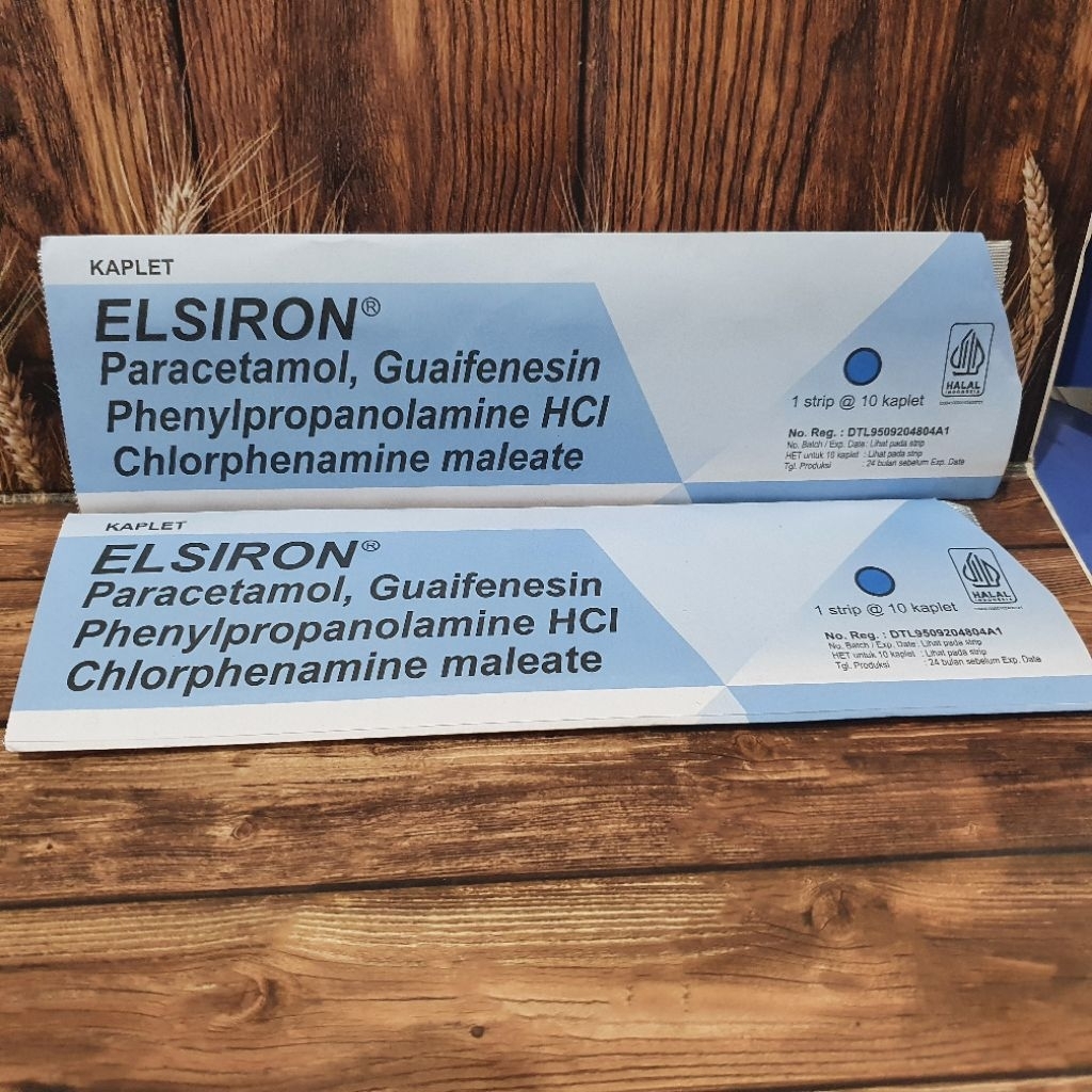 Elsiron Tablet /Kepala Pusing,bersin2, bapil /deasa
