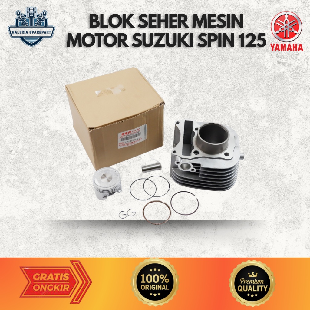 Blok Seher Mesin Motor Suzuki Spin 125 & Skydrive 125 Galeria sparepart motor
