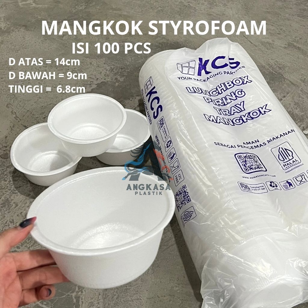 Mangkok Styrofoam BISA KIRIM LUAR KOTA / Sterofoam Mangkok / Mangkok Bakso / Styrofoam Mangkok Stero