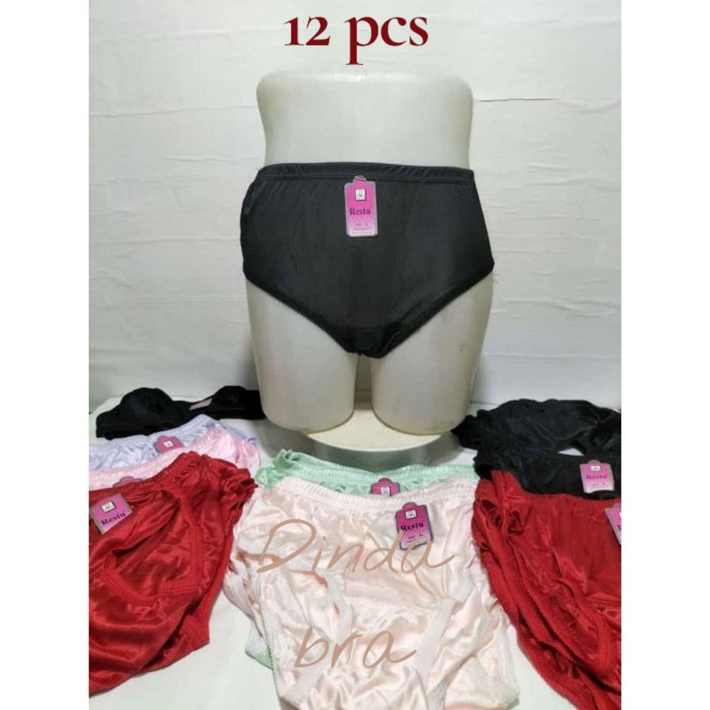 Celana Dalam Wanita Licin CD Perempuan Satin Halus Lembut