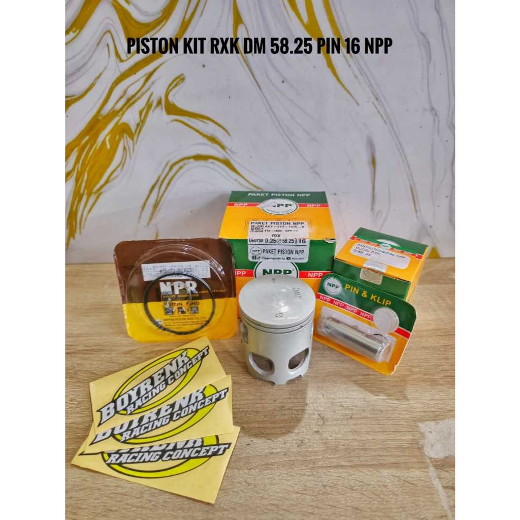 PISTON KIT SEHER SEKER RX KING  RXK OVERSIZE STD 50 100 150 200 250 300 350 400 NPP - BOYRENK RACING