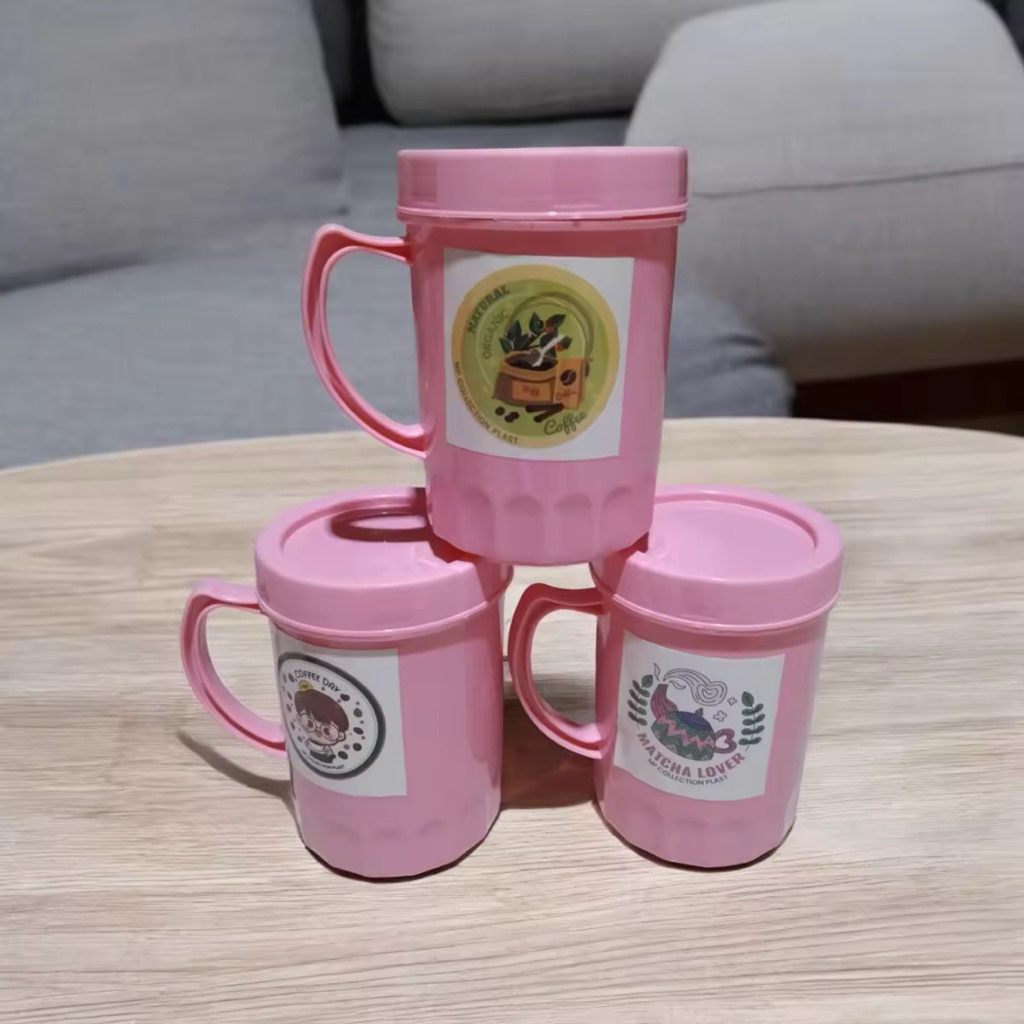Mug plastik tutup drat