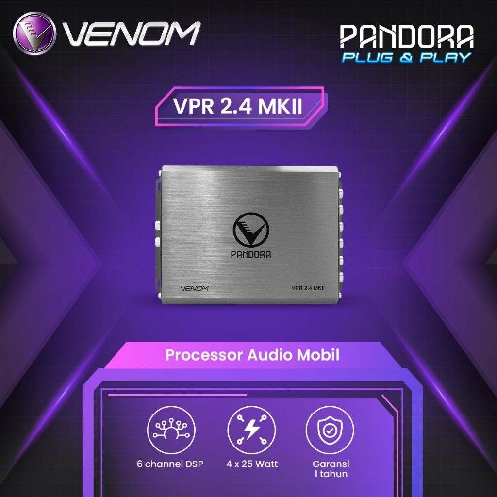 DSP VENOM VPR 2.4 MKII (DSP 6CH + AMP 4CH)