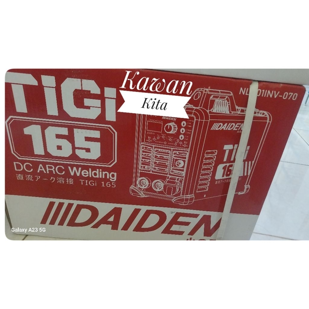 DAIDEN TIGi 165 MESIN LAS ARGON TIGi 165 TRAVO LAS DAIDEN