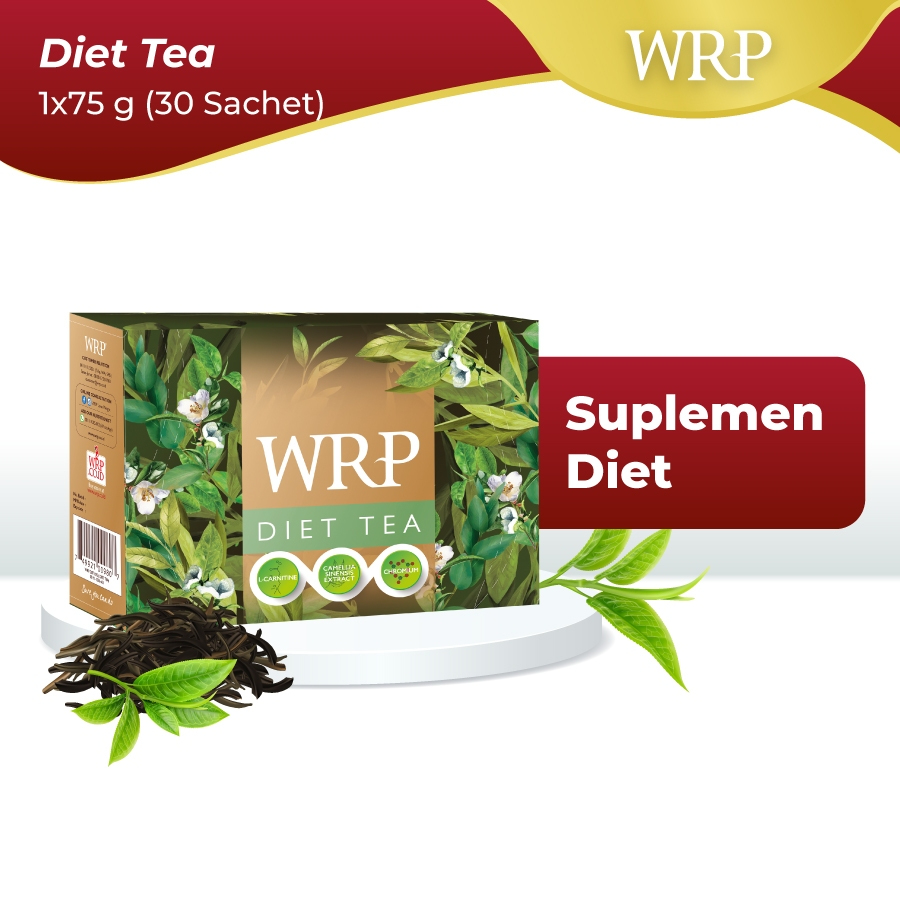 [oddsolshop] pekanbaru/WRP Diet Green Tea 75 gr Isi 30 Saset Teh Hijau Bebas Gula Sugar Free Halal