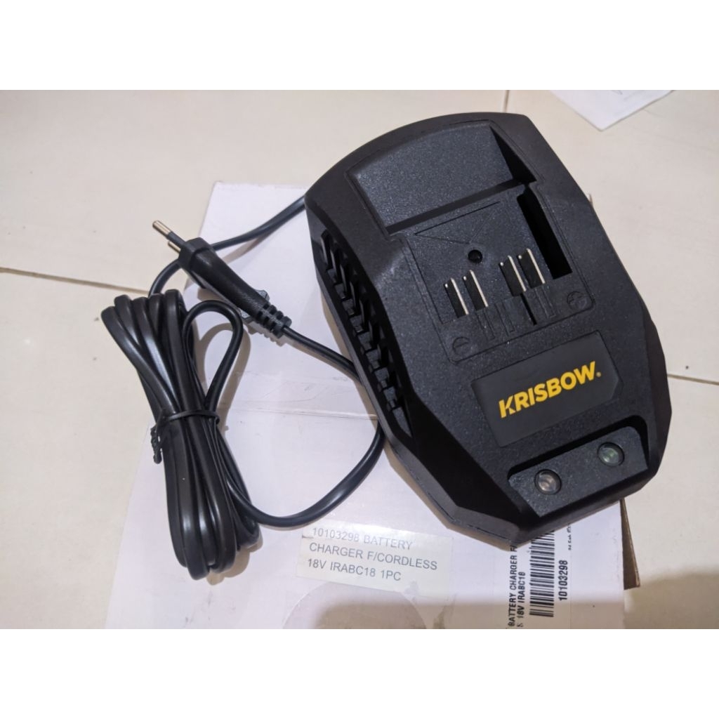 Charger Impact Krisbow cordless 18V 18 V IRABC18 ORIGINAL