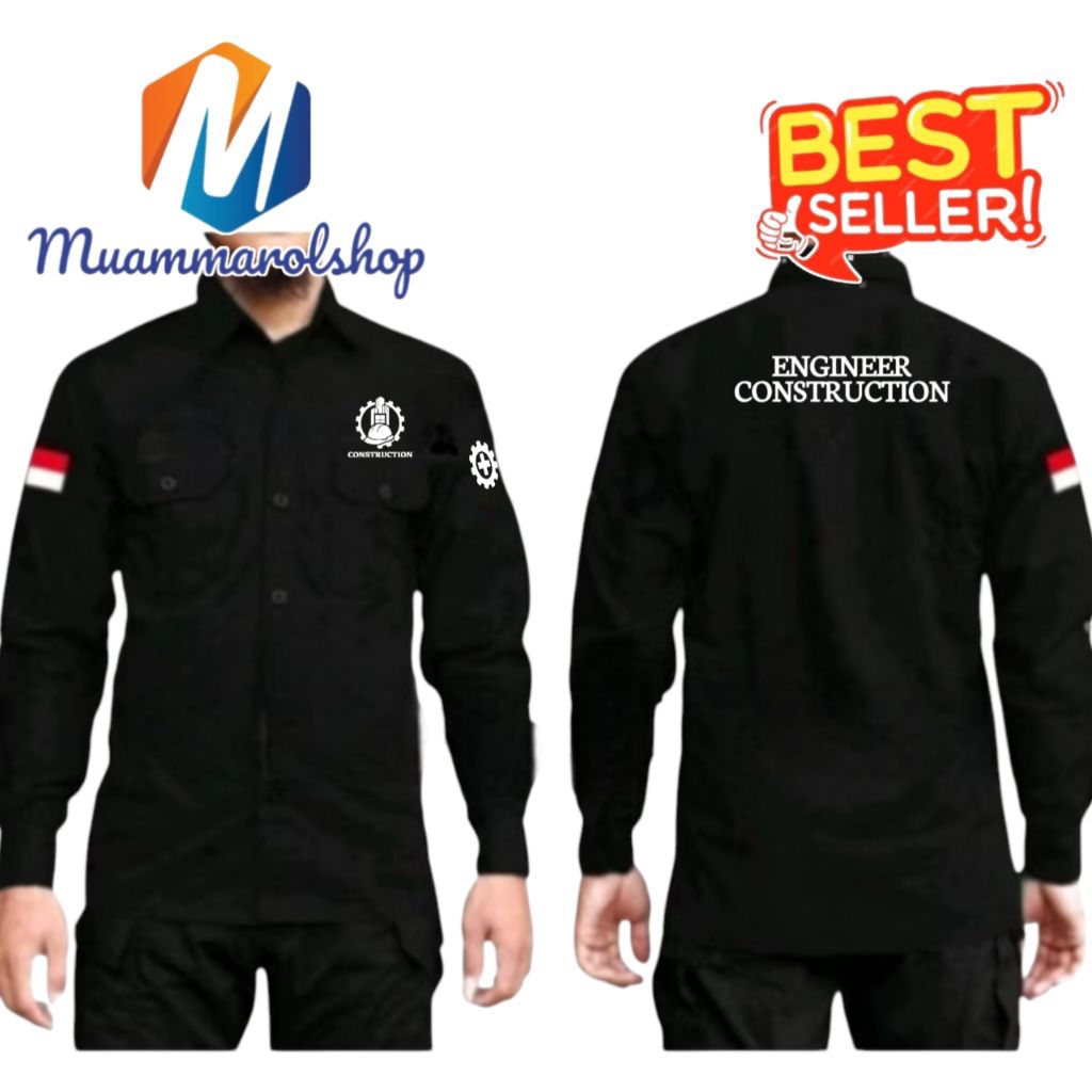 kemeja seragam  engineering construction kemeja kerja engineering