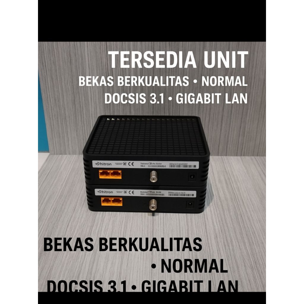 Modem Hitron CODA-45 V2 | DOCSIS 3.1 | 2 Port Gigabit | Modem Kabel Koaksial | Bekas Berkualitas