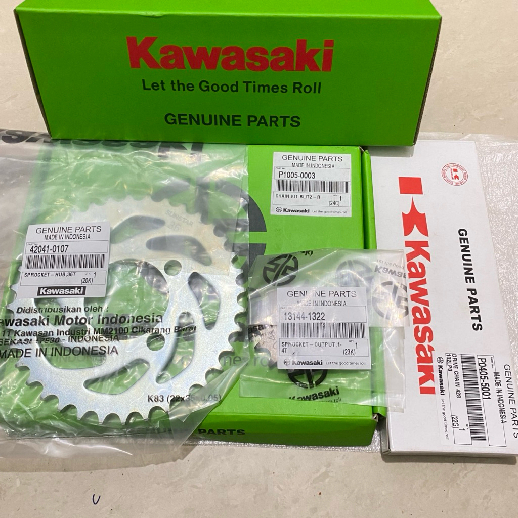 gear set kawasaki blitz r