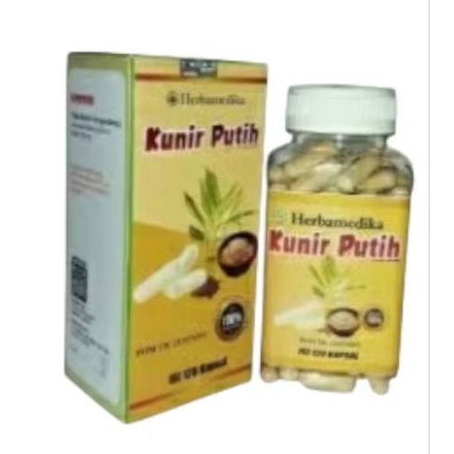 Kapsul Kunir Putih isi 120 Kapsul CV Herbamedika Expired Lama