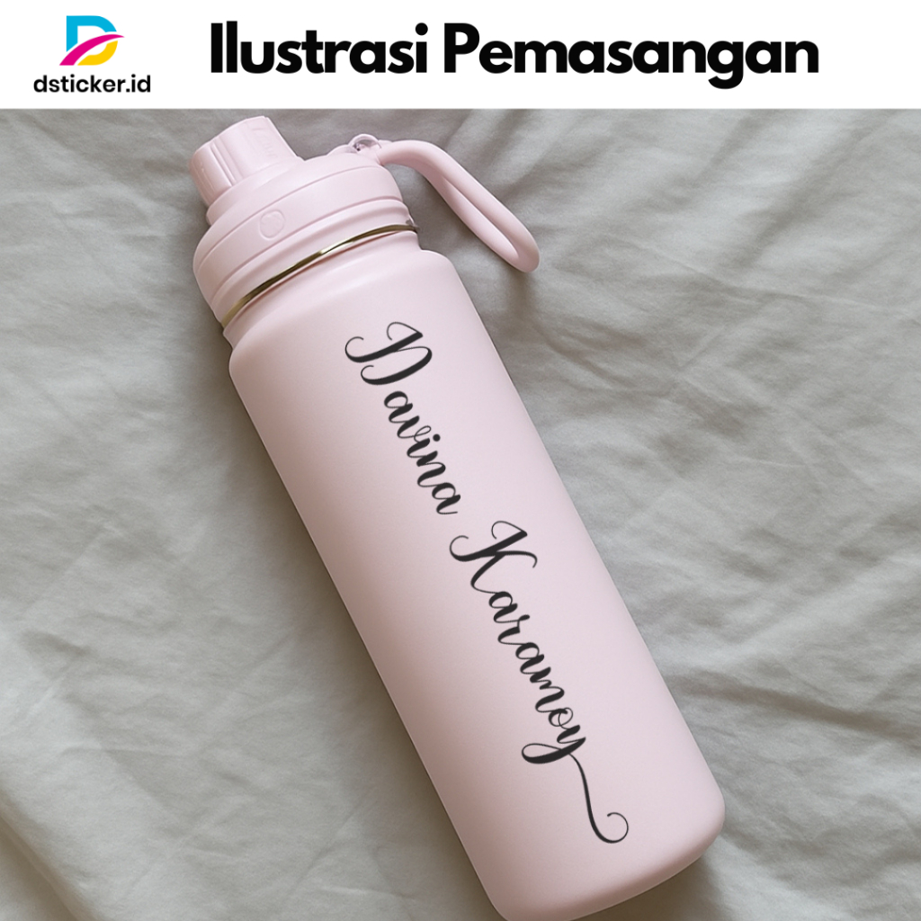 Sticker Cutting Custom Nama | Stiker Tahan Air Variasi Untuk Body Motor Laptop Tumbler Aesthetic