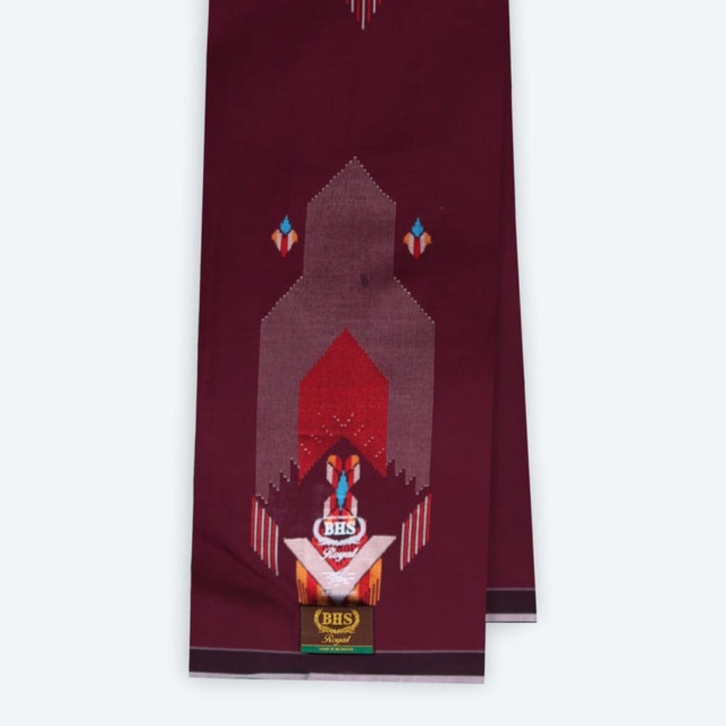 Sarung BHS Royal Gold Motif R66 SGB Merah Hati