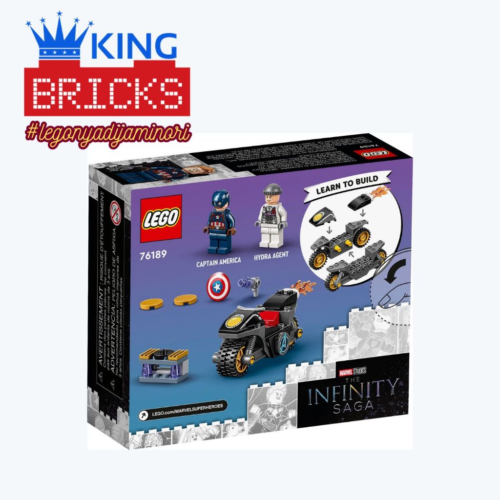 LEGO 76189 MARVEL SUPER HEROES Captain America and Hydra Face-Off