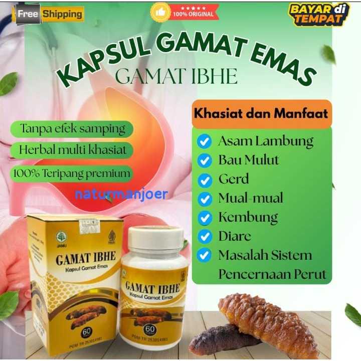 Gamat Emas Obat Asam Lambung Tukak Lambung Bau Mulut Gerd Mual mual Kembung Diare Sakit Perut Tripan