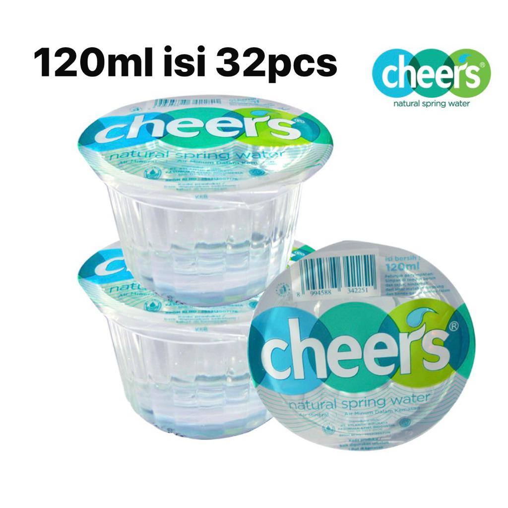 Cheers Natural Air Mineral Gelas 120 ml