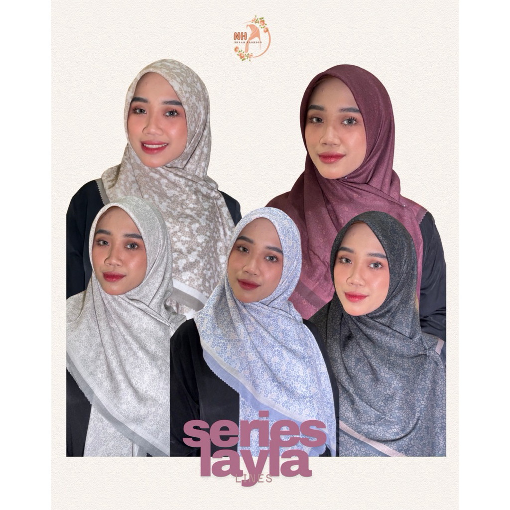 HIJAB SEGIEMPAT SERIES LAYLA