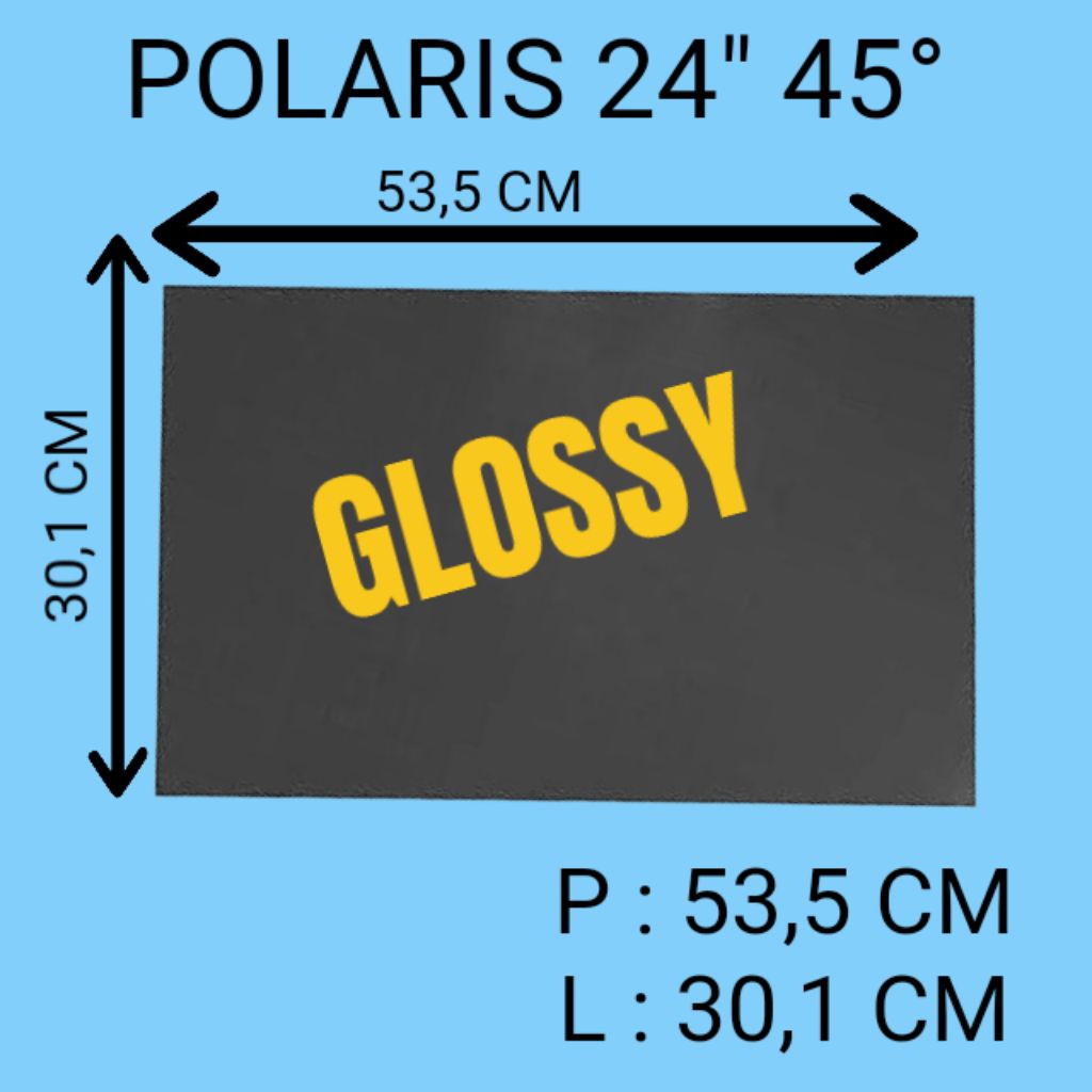 polarizer tv led 24 inchi 45°