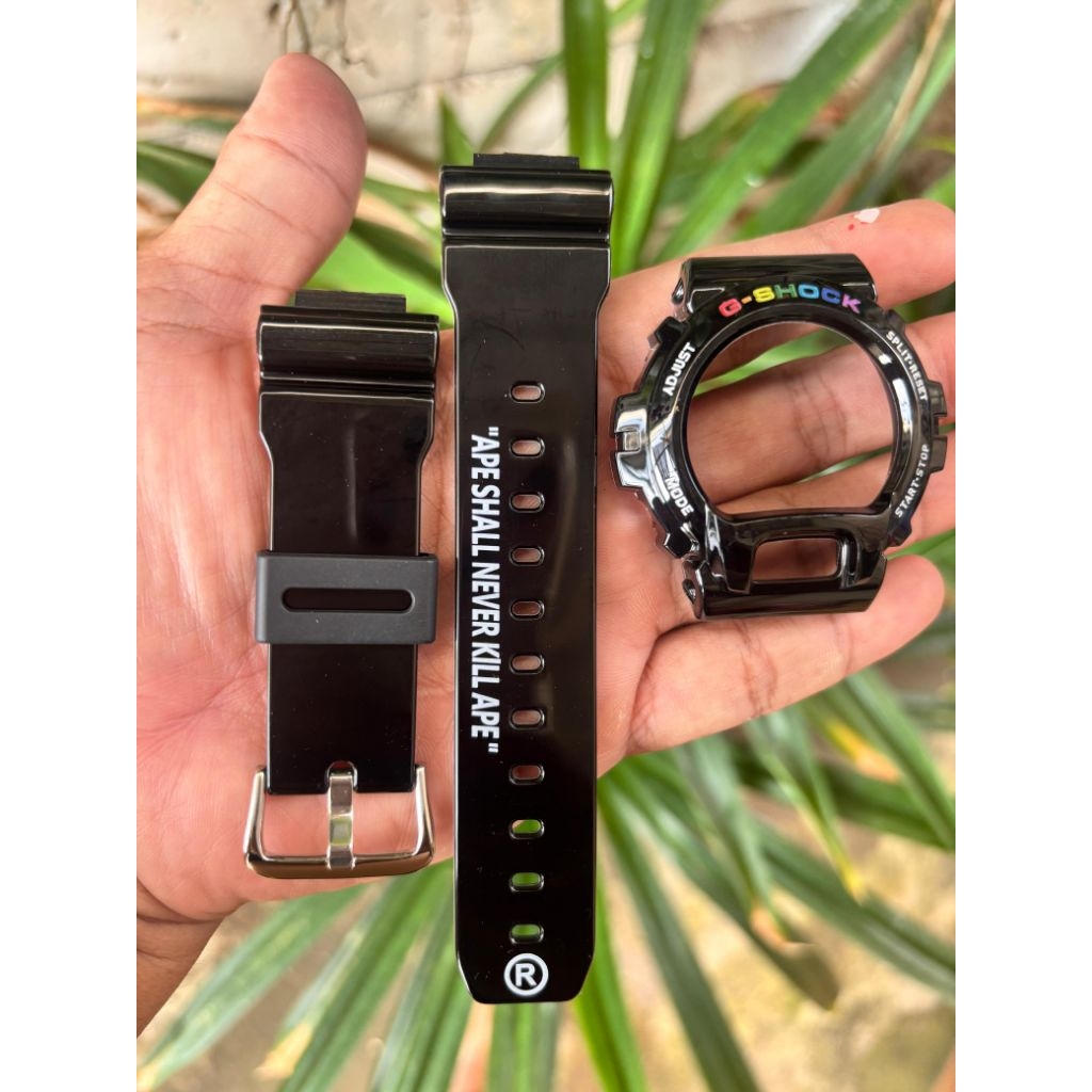 BNB SERI DW6900 BAPE BLACK RAINBOW