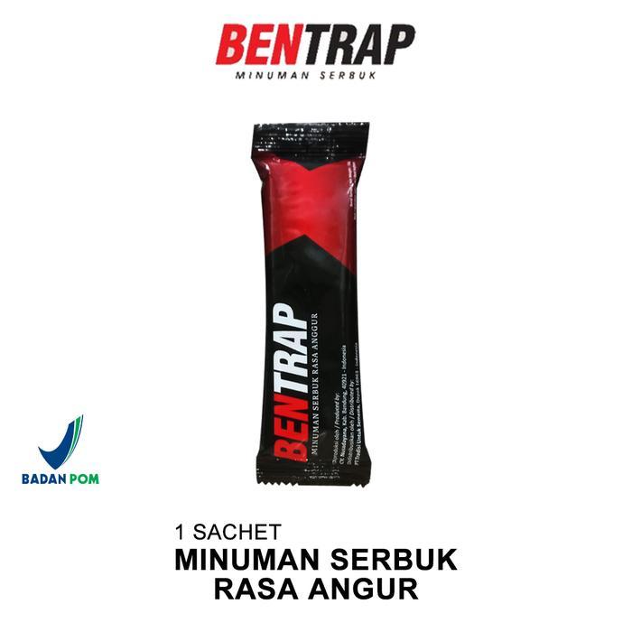 Bentrap Minuman Serbuk Botanikal Rasa Anggur. Bentrap Penambah Stamina Original BPOM. Eceran 1 sache