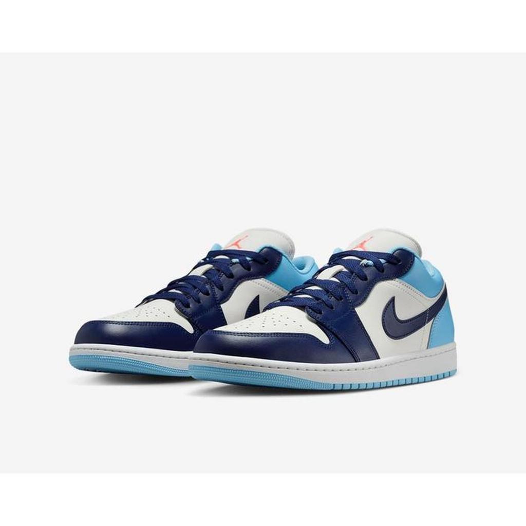 Sepatu Basket Nike Air jordan 1 low Blue chill 553558-149