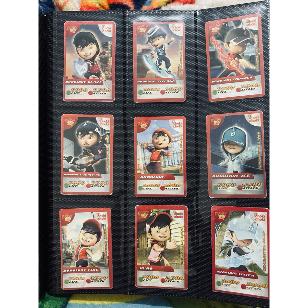 9 Card AR Choki Choki Boboiboy 2016