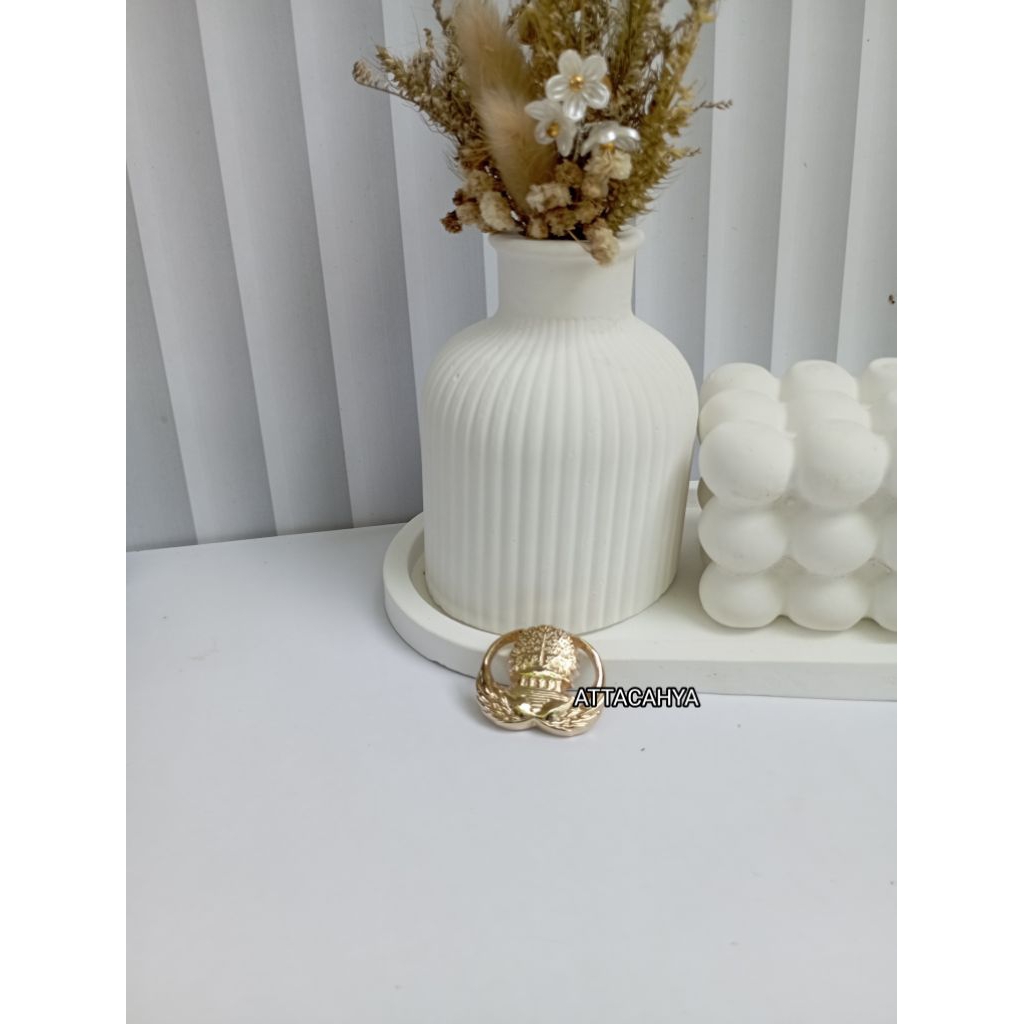 PIN KORPRI ASLI KUNINGAN ANTI LUNTUR - PIN KORPRI