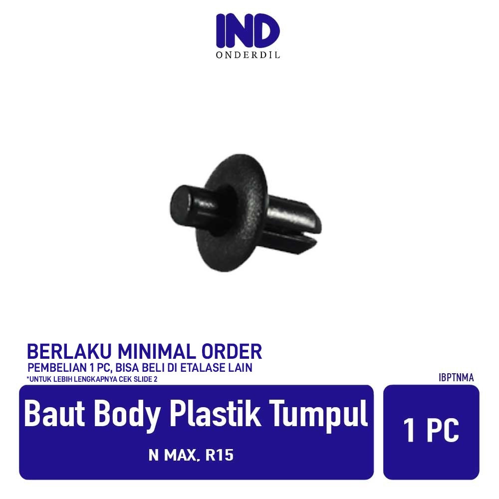 Baut Kancing-Klip Plastik Rivet Body Bentuk Orisinil-Ori NMax/R15
