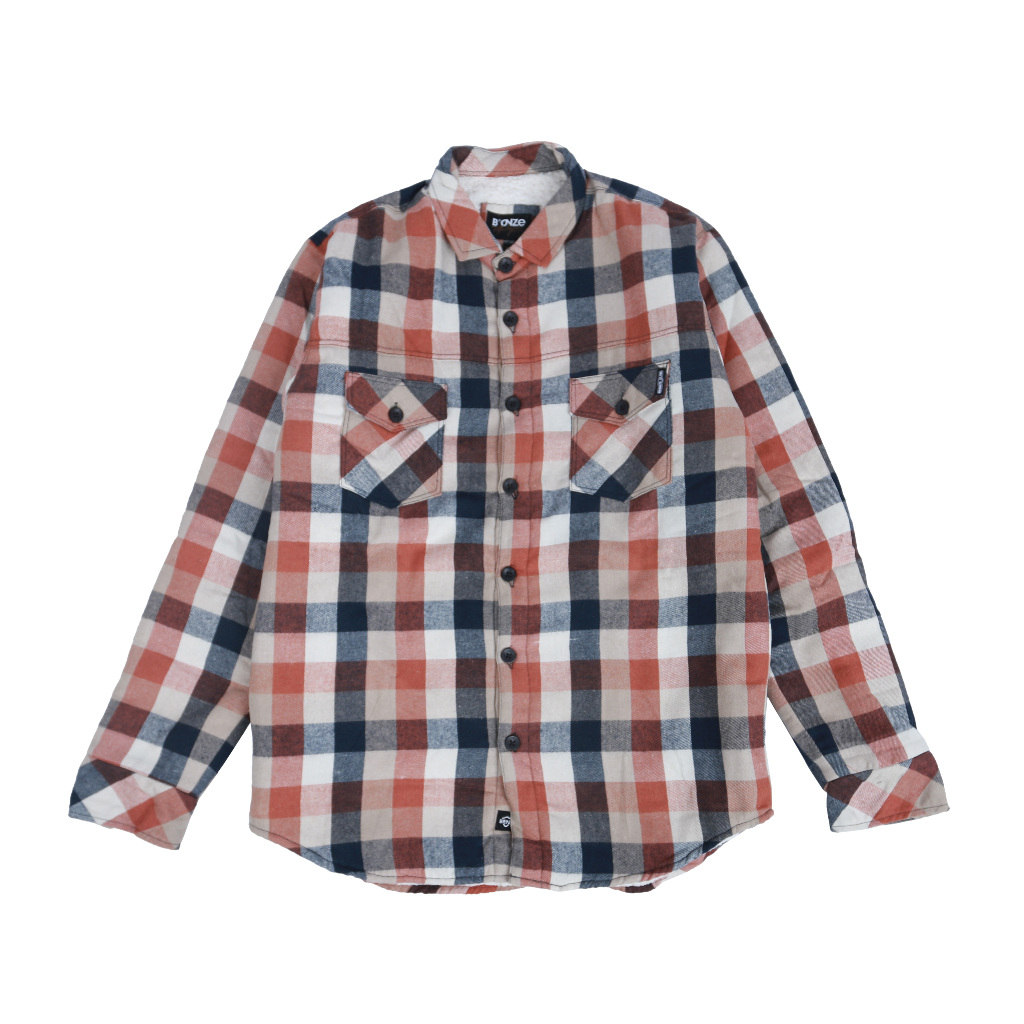 JAKET KEMEJA FLANEL SHERPA