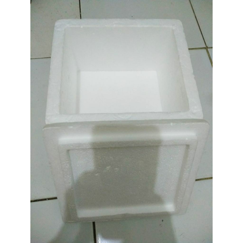 Styrofoam Mini Box Tempat Makanan Ukuran 20x18x15cm Free Packing Kardus