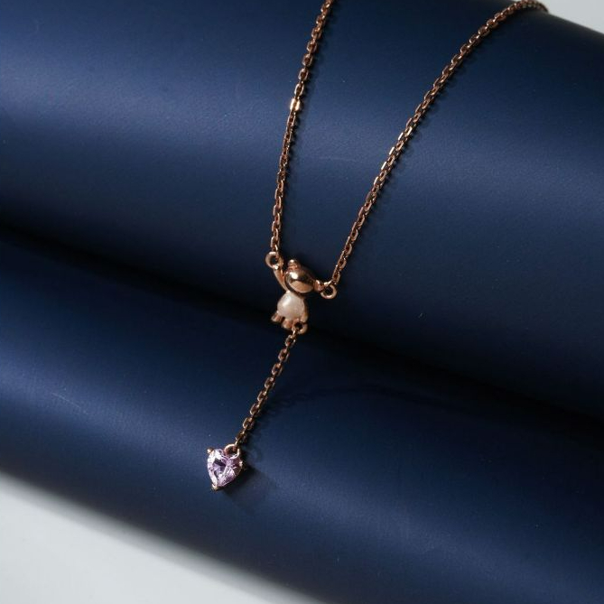 ILY GOLD Kalung Emas 9K Model Boneka Rose Gold 00025662