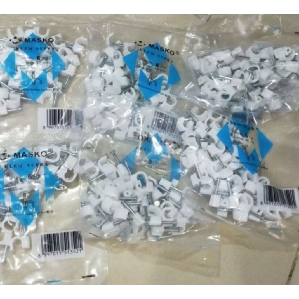 clamp kabel / paku kabel