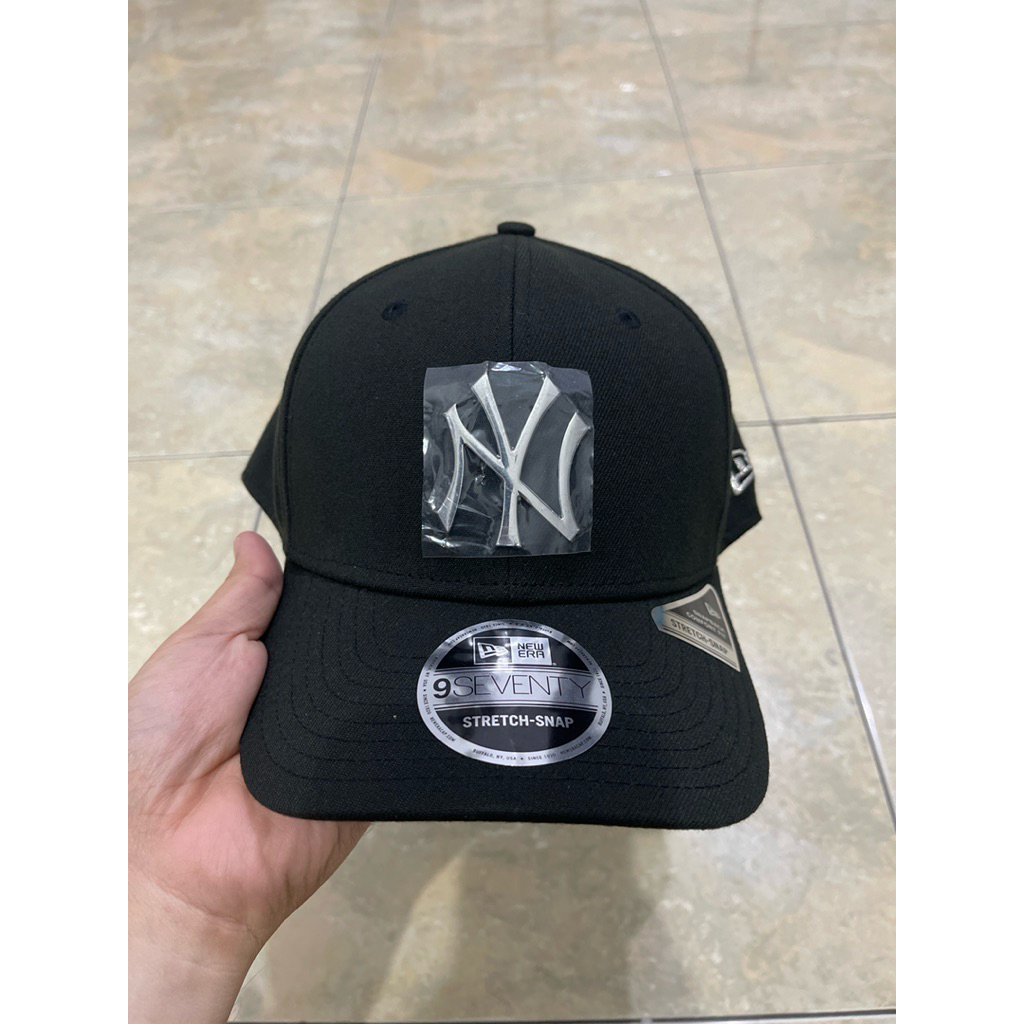Topi New Era 9seventy 970 silver matt bad Logo Besi Cap Original 100%