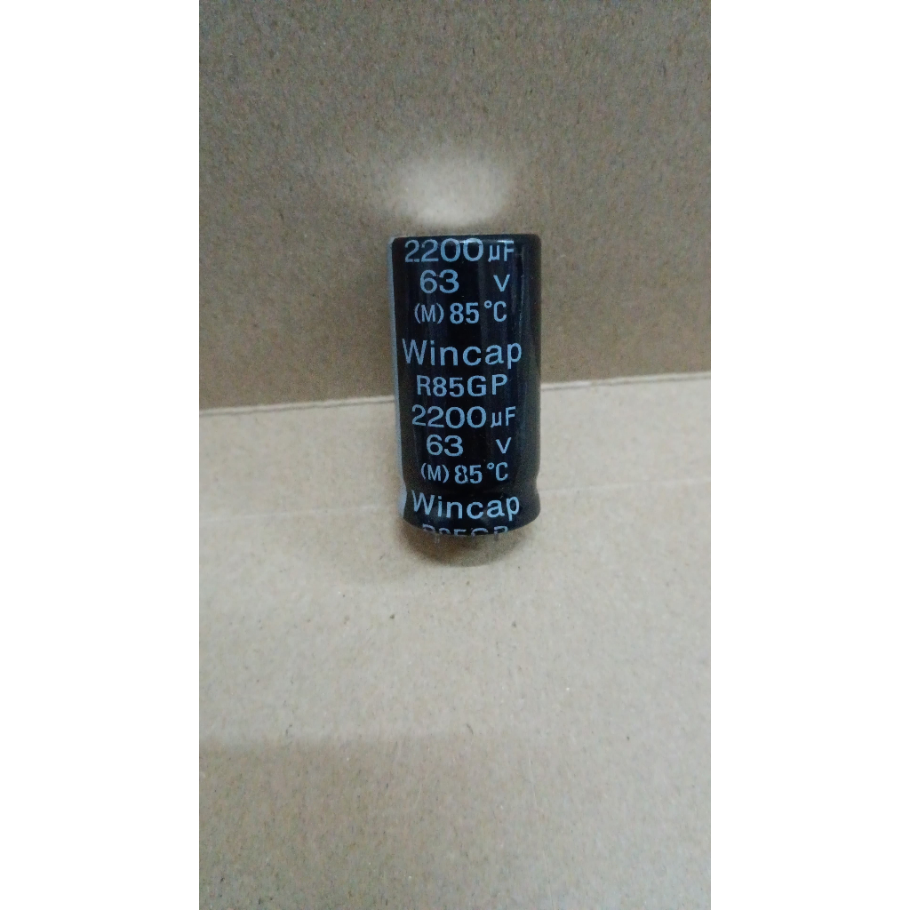 6228 kapasitor elco 2200uf 2200 uf 63v 63volt 63 volt wincap korea