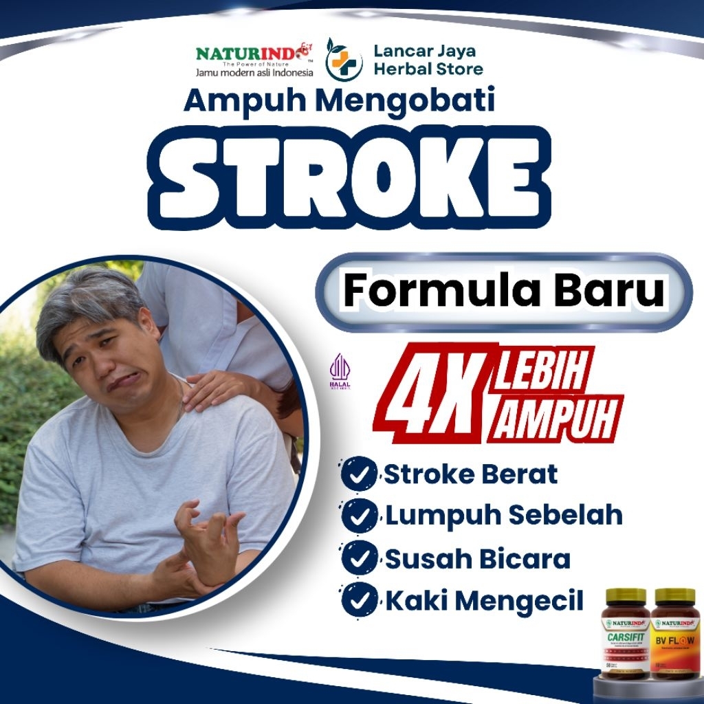Obat Stroke Berat Struk Ringan Lumpuh Menahun Susah Bicara Kaki Mengecil Carsifit