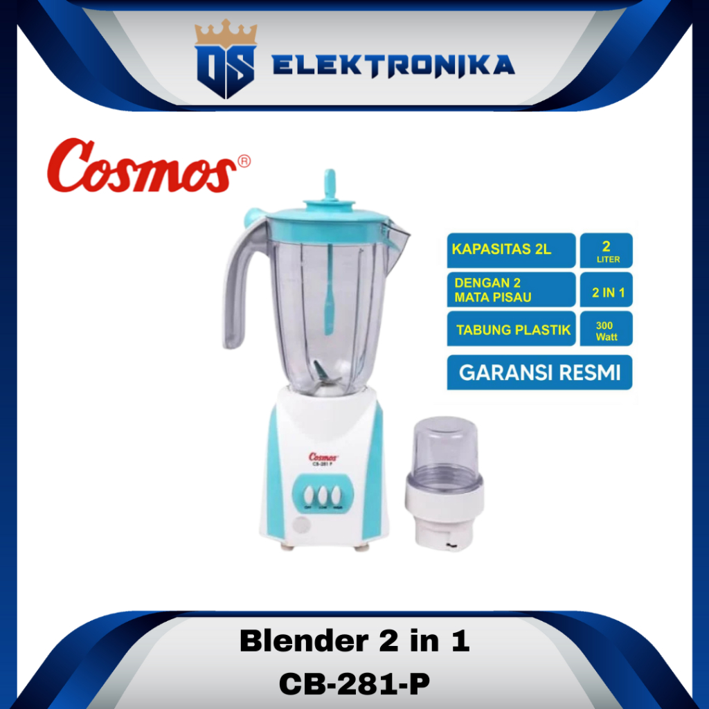 Cosmos Blender - Big Capacity- Beta series - CB-281 P - 2 liter