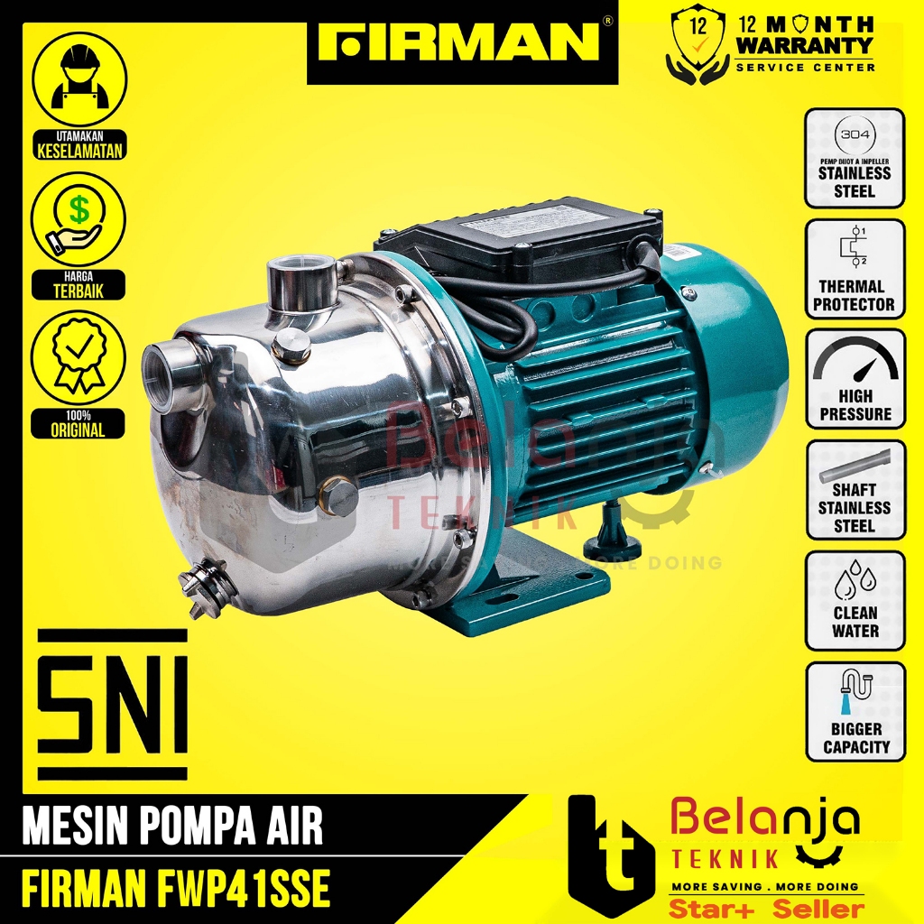 Firman FWP41SSE Pompa Stainless Steel Depot Air Minum FWP 41 SSE FWP41