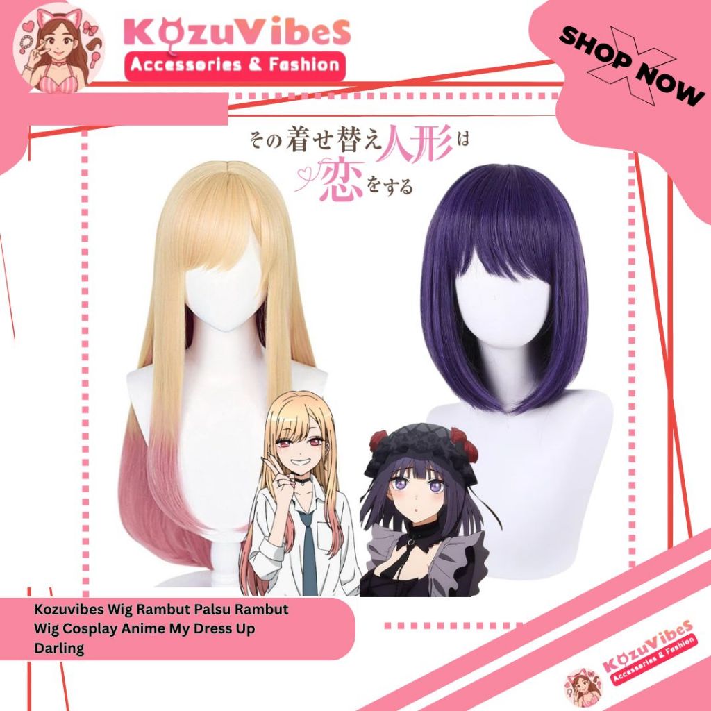 Kozuvibes Wig Rambut Palsu Wig Cosplay Anime My Dress Up Darling