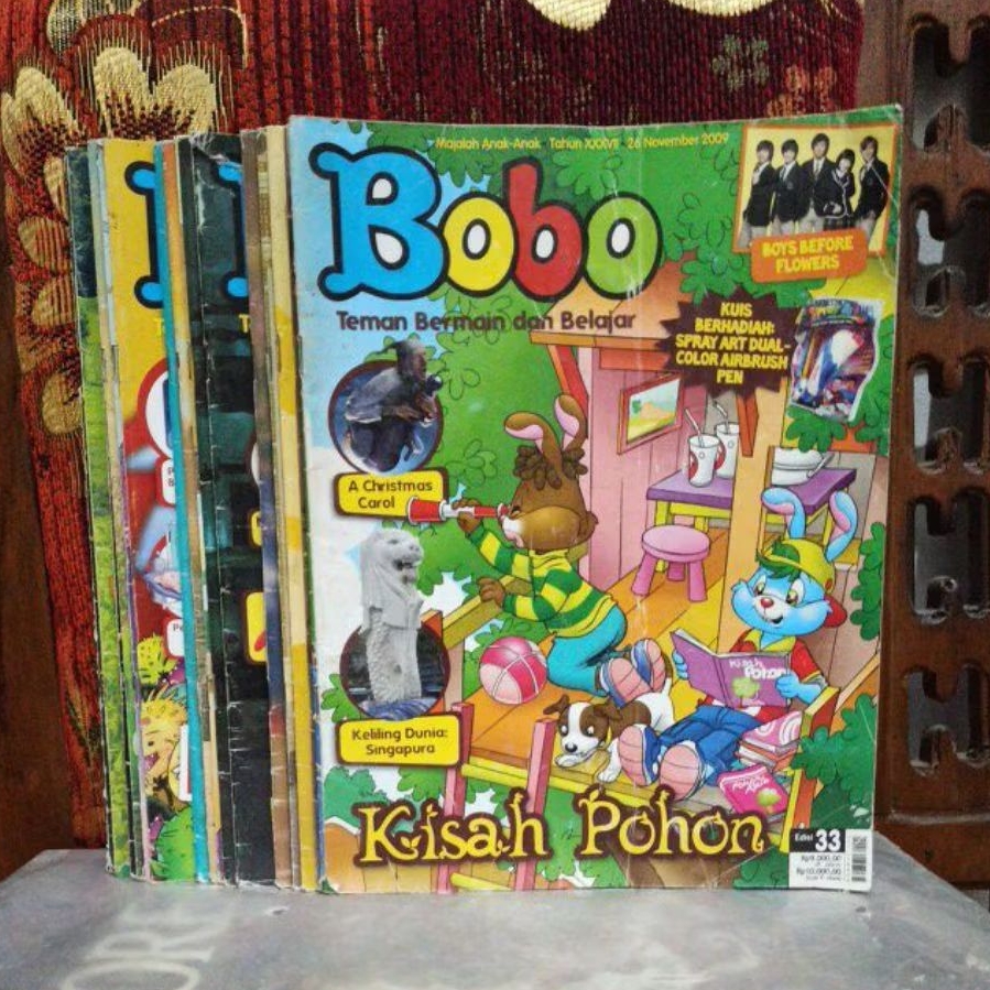 Majalah Bobo Original Tahun 2009 Bekas boleh beli satuan pembelian minimal 3 Pcs