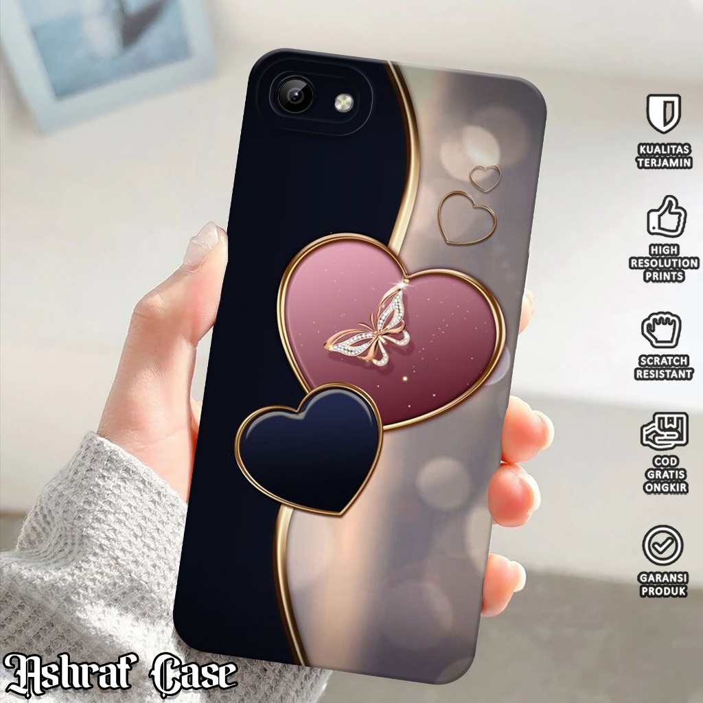 Softcase Premium For Vivo 1808 [ LOVEE ] - Case Terbaru - Silicon Cassing Hp Wanita / Pria - Softcas