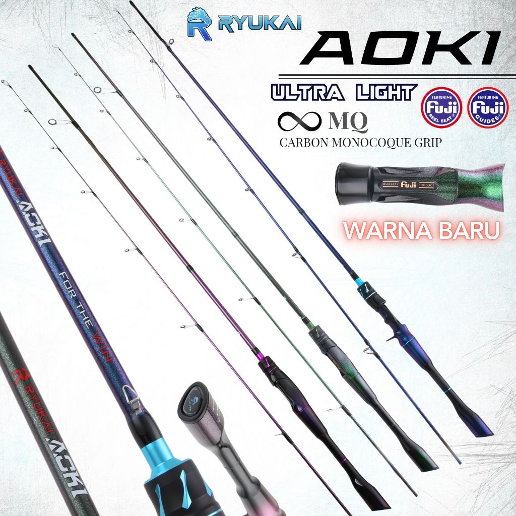 Joran Carbon Solid UL Ultra light 2-6 lbs 4-8 lbs Fuji Ryukai Aoki Spinning BC Baitcasting 210 Cm