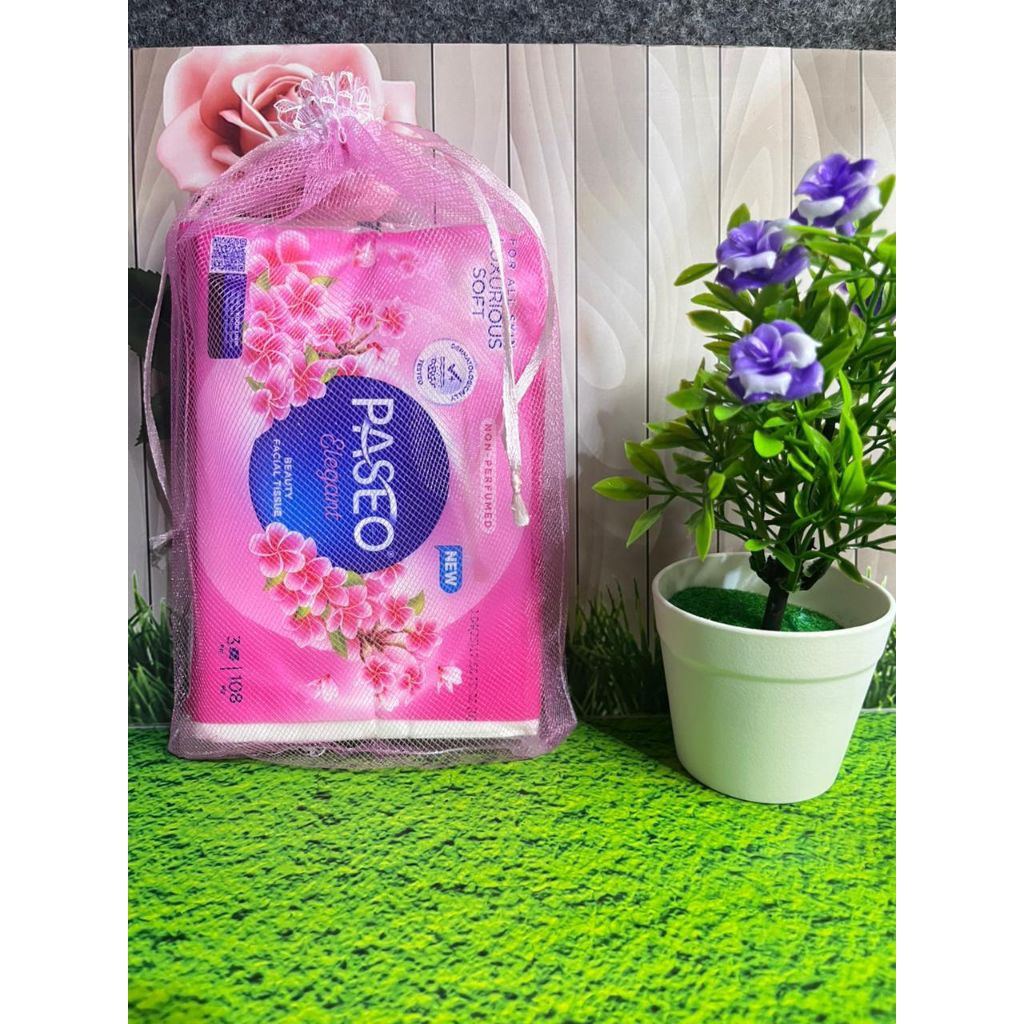 50pcs kantong serut tile 23x15 untuk kemasan tisu besar