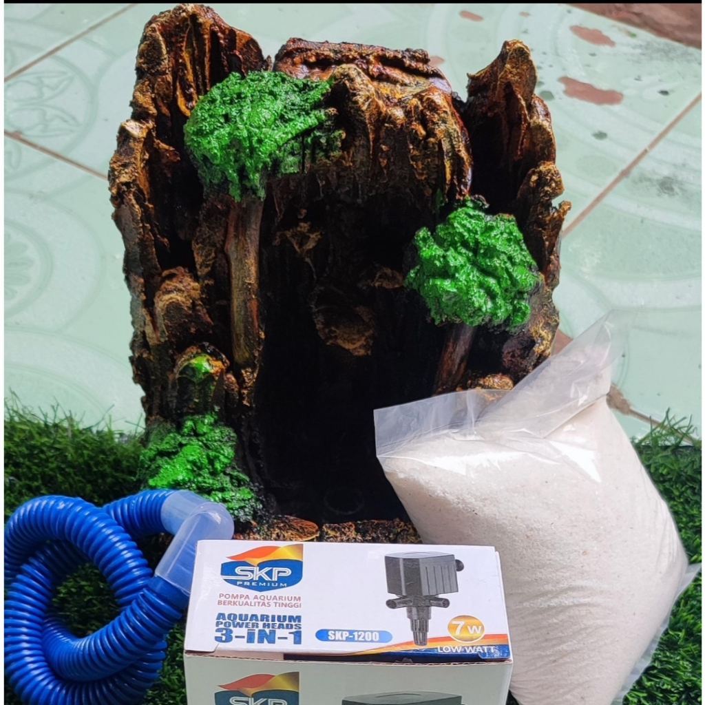 tebing air terjun 20cm fullset aquascape - hanya tebing
