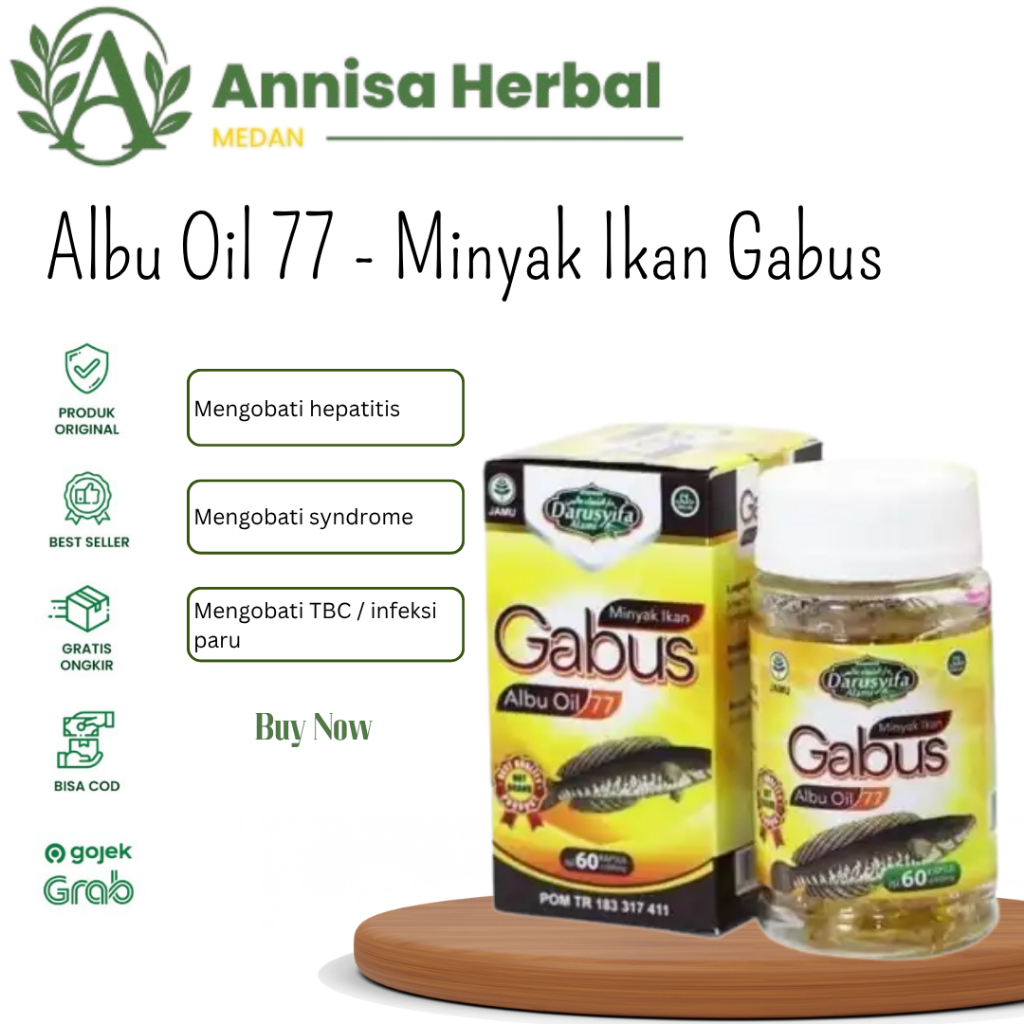 Minyak Ikan Gabus 77 Darusyifa / Minyak Ikan Gabus Pasca Operasi