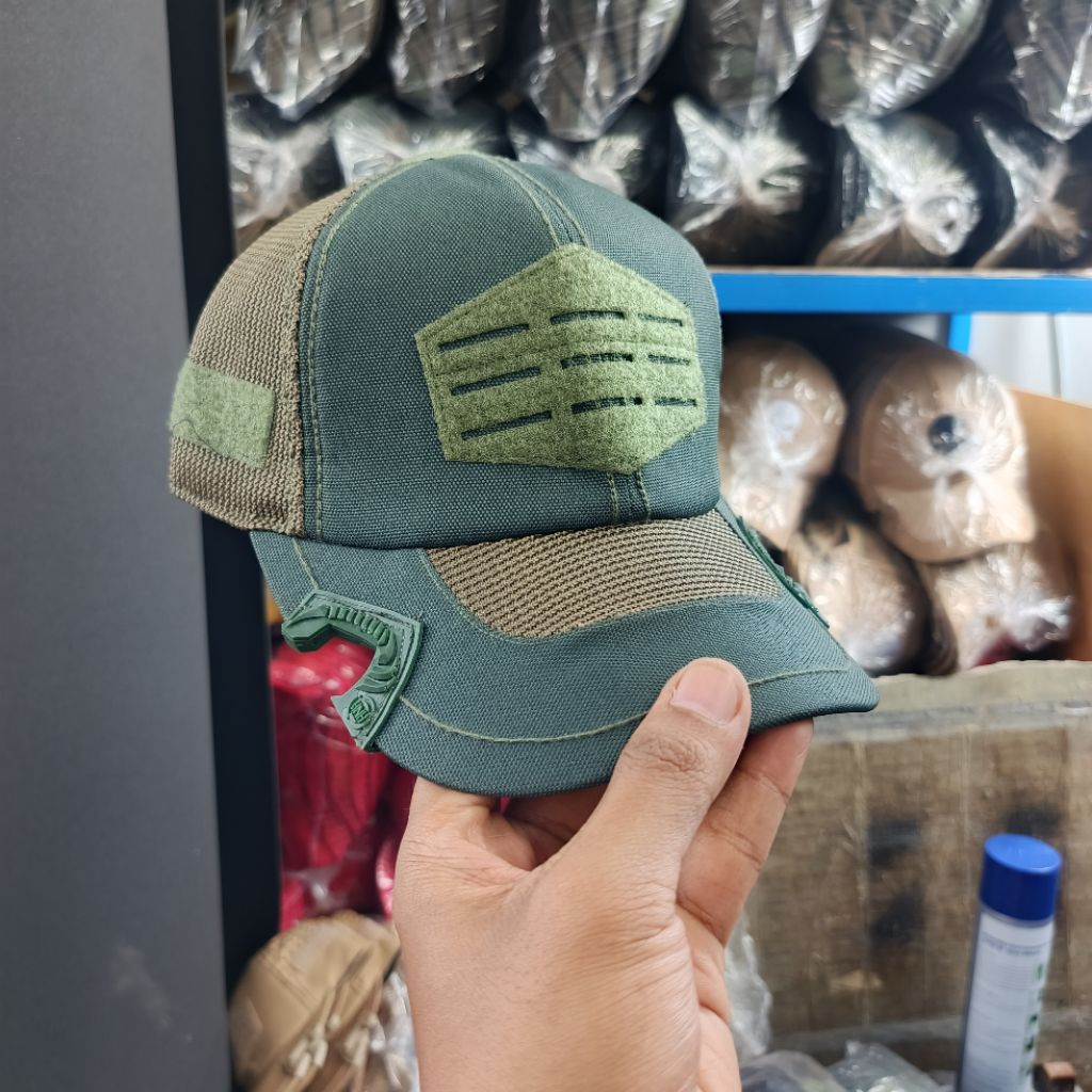 Topi Tactical Polos Warna Hijau Tua