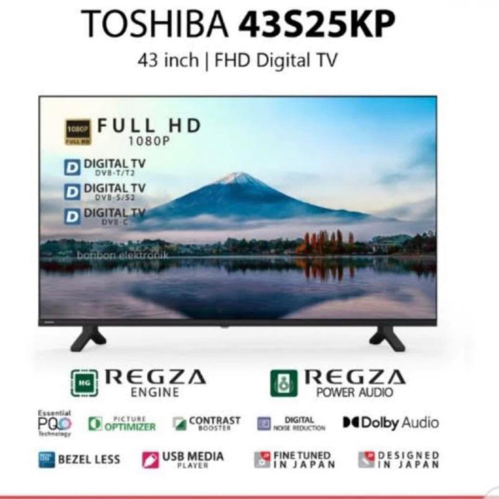 LED TV TOSHIBA FULL HD 43 INC TOSHIBA 43S25KP TOSHIBA TV LED TOSHIBA 43 inci TOSHIBA DIGITAL TV LED 