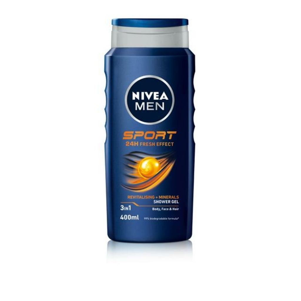 Nivea men Sport shower gel revitalising + minerals 400ml