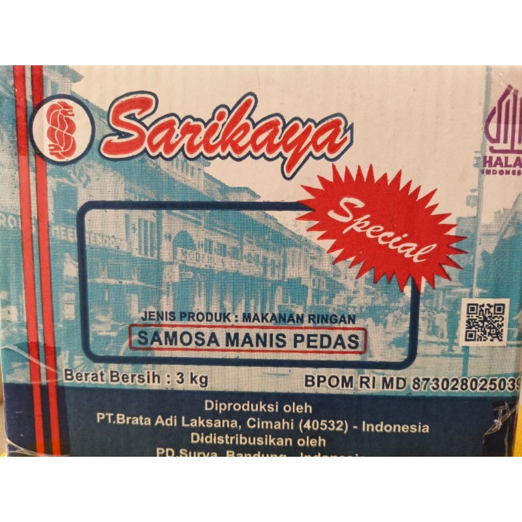 1 Dus Sarikaya - Samosa Manis Pedas 3KG